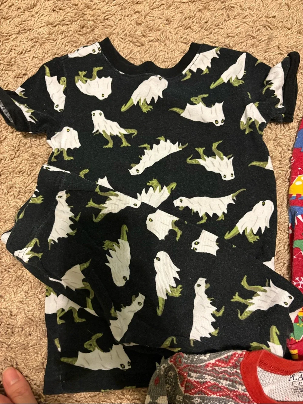 The Children's Place Gray & Red Reindeer Fair Isle Knit Top